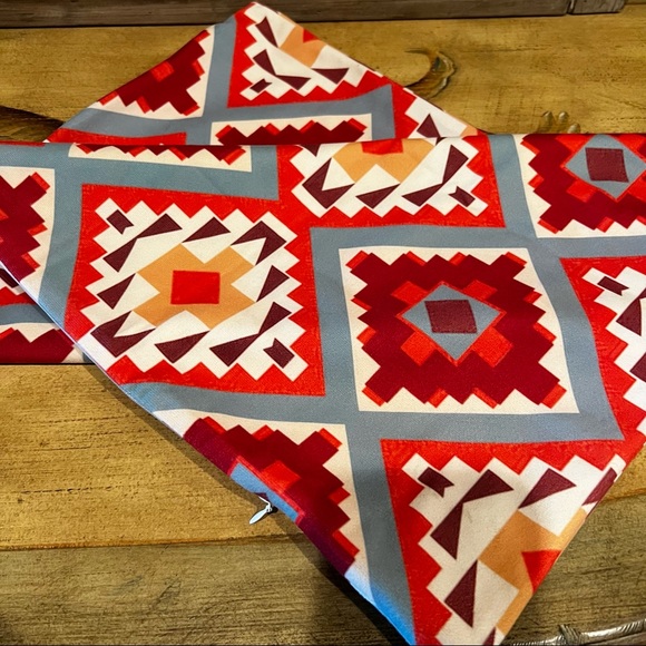 Southwest Aztec Throw Pillow Covers, Set of 2 - Picture 4 of 5